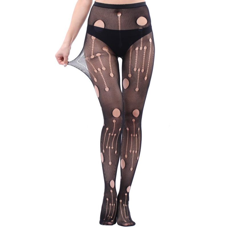 Black Hole Tights with Cut-Out Detailing