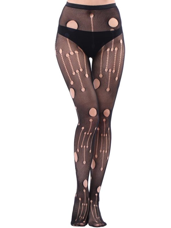 Black Hole Tights with Cut-Out Detailing