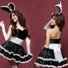 Black Rabbit Costume With Cute Bunny Ears